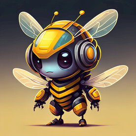 蜜蜂卡通插画