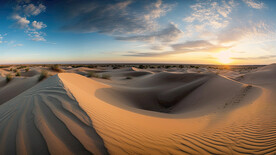 一望无垠的沙漠