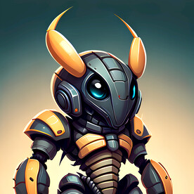 机甲蝎子插画