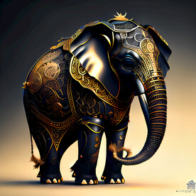 机甲大象插画