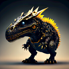 机甲霸王龙插画