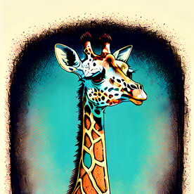长颈鹿插画