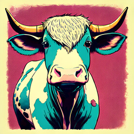 牛插画