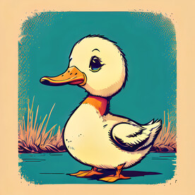 鸭子插画