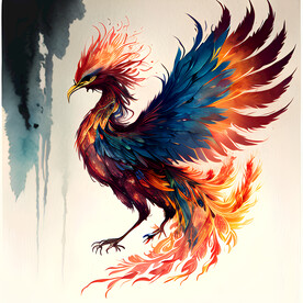 凤凰插画