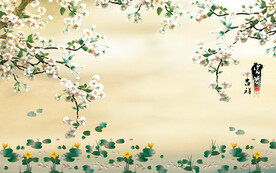 中国风客厅电视背景墙