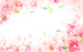 温馨日韩风格花纹电视背景墙