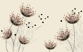 蒲公英电视背景墙