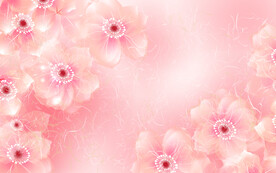 日韩风粉红花背景素材