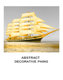 金色船装饰画