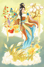 二十四节气霜插画