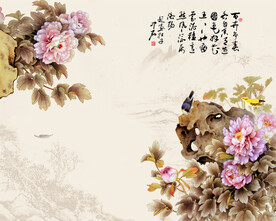 国画电视背景墙