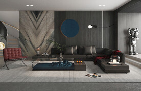 别墅豪宅客厅室内效果图