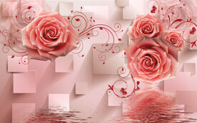玫瑰3D背景