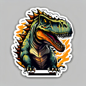 卡通恐龙贴纸