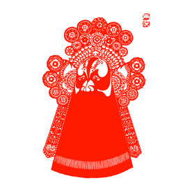 京剧脸谱剪纸图片