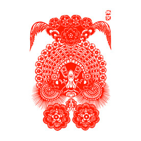 京剧脸谱剪纸图片