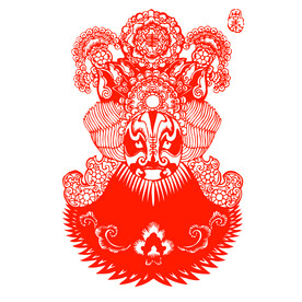 京剧脸谱剪纸