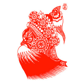 京剧脸谱剪纸