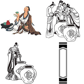 手绘指示牌 指示牌 木纹 手绘