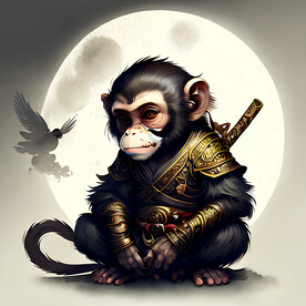 猴子插画