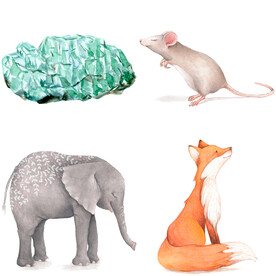 度假水彩手绘图案