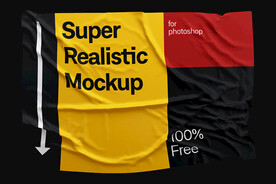 旗帜设计样机模板