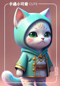 卡通小猫