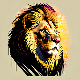 卡通狮子头像