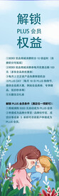 PLUS会员权益海报设计