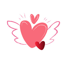 爱心翅膀