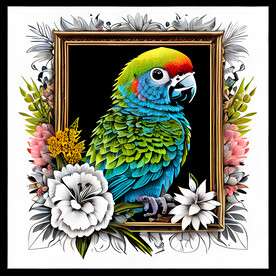 鹦鹉插画
