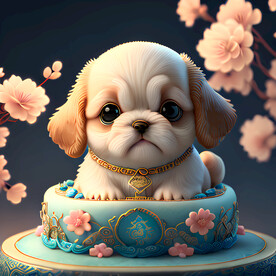 生肖蛋糕狗