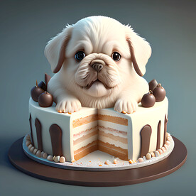 生肖蛋糕狗