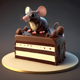 生肖蛋糕鼠