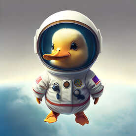 宇航员小鸭子