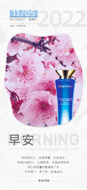 梅花化妆品海报