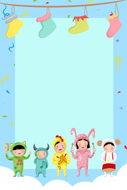 儿童节海报背景 