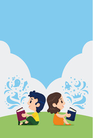 儿童节海报背景 