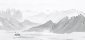 简约山水背景