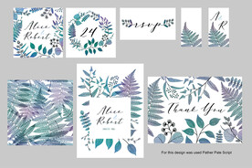 叶子婚礼邀请函 