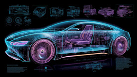 概念汽车信息图表