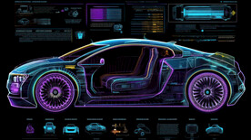 概念汽车信息图表