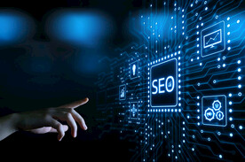 蓝色AI科技背景