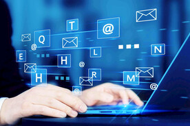 蓝色AI科技背景