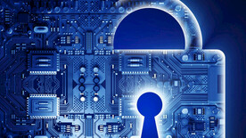 蓝色AI科技背景