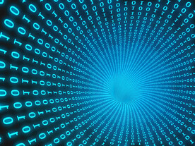 蓝色AI科技背景