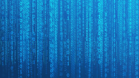 蓝色AI科技背景