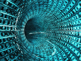 蓝色AI科技背景