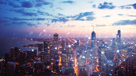城市AI科技背景